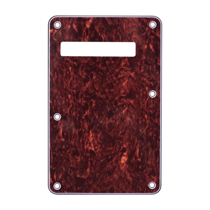 Strings and Accessories |   3-Ply Guitar Backplate Guitar Tremolo Back Cover Replacement for ST Electric Guitar Red2 Musical Instruments Red2