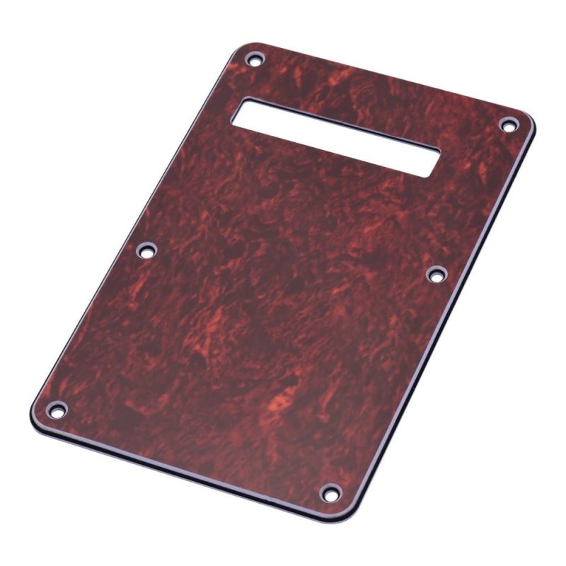 Strings and Accessories |   3-Ply Guitar Backplate Guitar Tremolo Back Cover Replacement for ST Electric Guitar Red2 Musical Instruments Red2