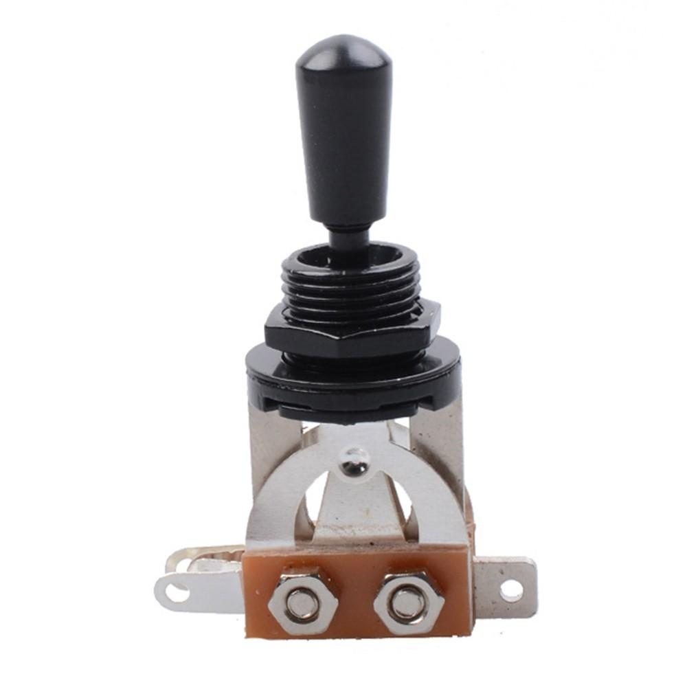 Strings and Accessories |   3 Way Short Straight Guitar Toggle Switch Pickup Selector Black Musical Instruments Black