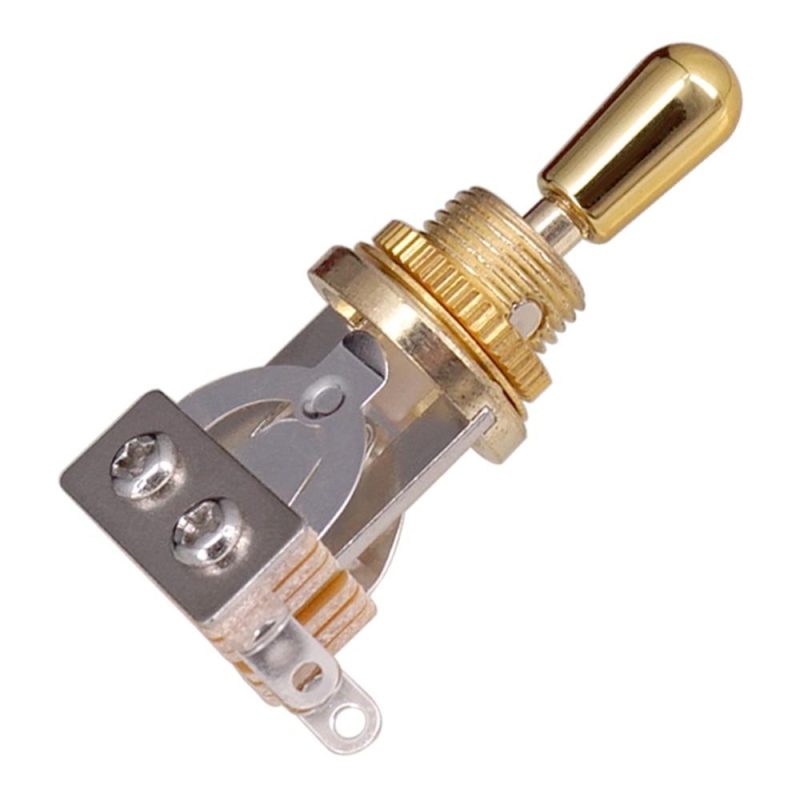 Strings and Accessories |   3 Way Short Straight Guitar Toggle Switch Pickup Selector Gold Musical Instruments Gold