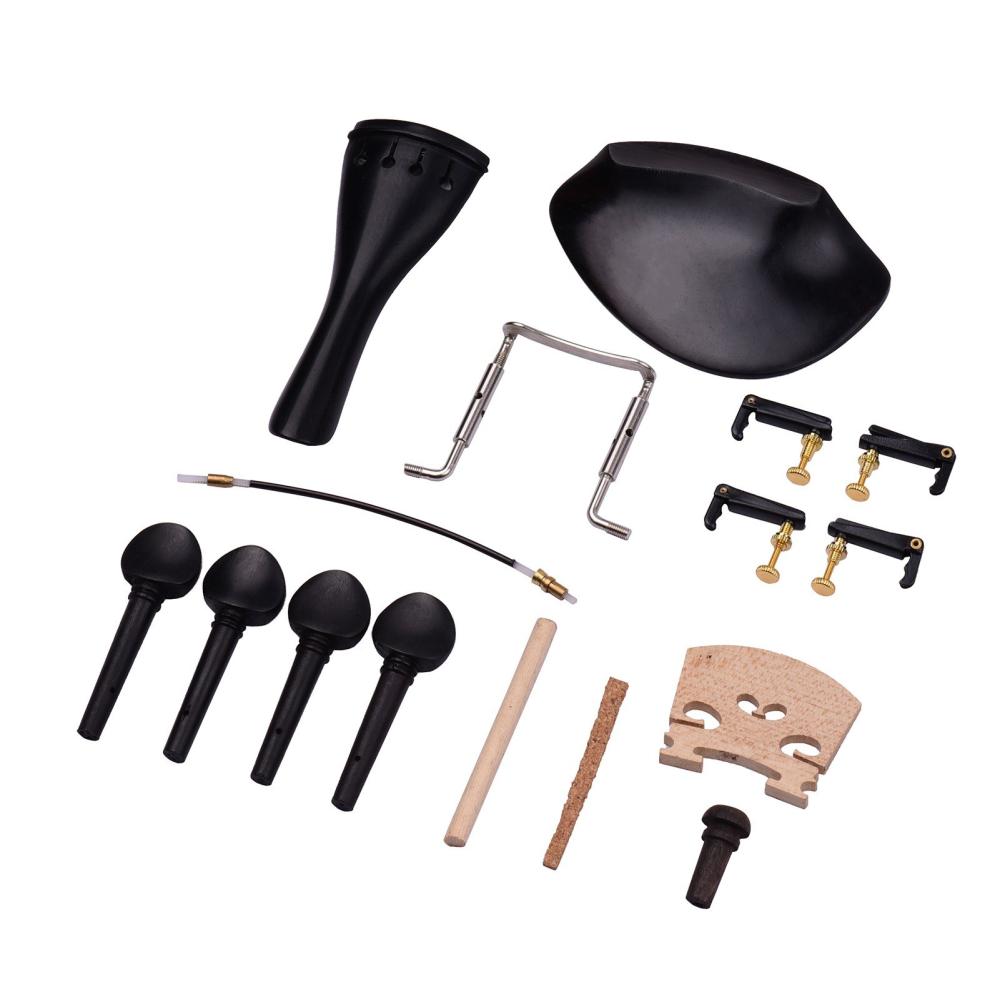 Strings and Accessories |   4/4 Full Size Violin Accessory Kit Black Musical Instruments Black