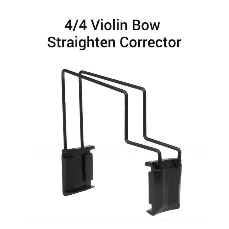 Strings and Accessories |   4/4 Violin Bow Corrector Fiddle Straighten Adjuster Collimator for Violin Teaching Training Accessory Black Musical Instruments Black