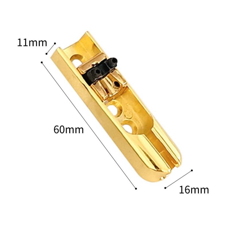 Strings and Accessories |   4pcs Bass Guitar Bridge Individual Bass Bridge Guitar Bridge Gold Musical Instruments Gold