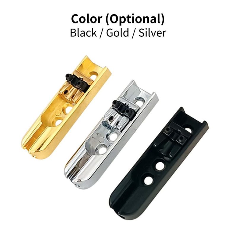 Strings and Accessories |   4pcs Bass Guitar Bridge Individual Bass Bridge Guitar Bridge Gold Musical Instruments Gold