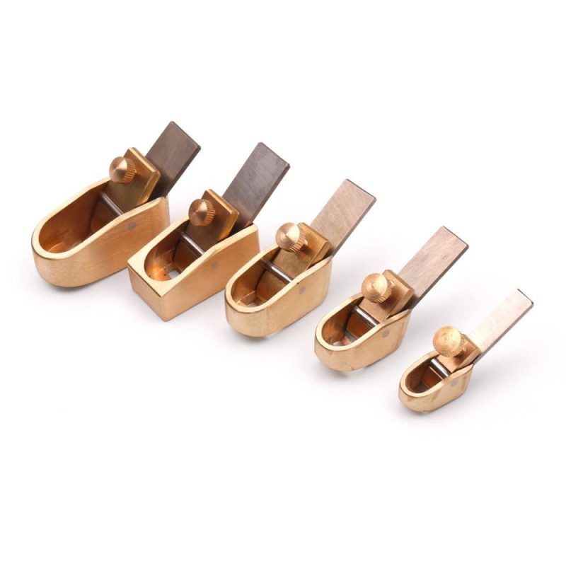 Strings and Accessories |   5Pcs Mini Wood Planer Set / Brass Luthier Tool / DIY Violin Viola Violoncello Crafting Gold Musical Instruments Gold