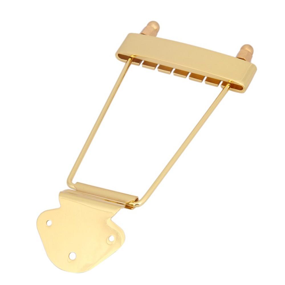 Strings and Accessories |   6 String Guitar Trapeze Tailpiece Bridge Gold Musical Instruments Gold