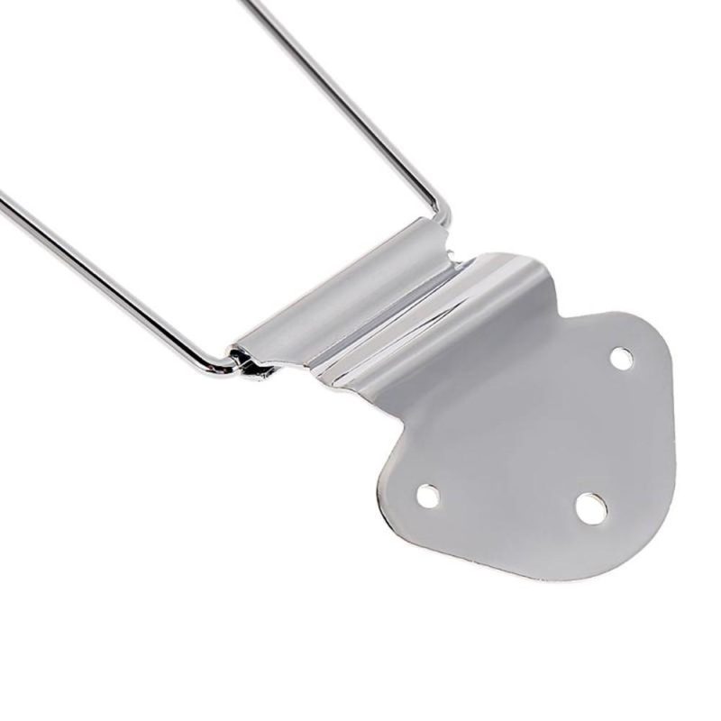 Strings and Accessories |   6 String Guitar Trapeze Tailpiece Bridge Silver Musical Instruments Silver