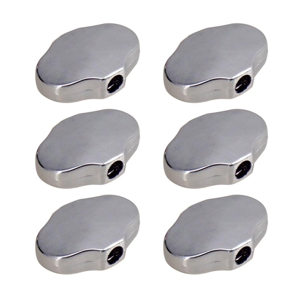 Strings and Accessories |   6pcs Zinc Alloy Guitar Tuning Peg Knobs Keys Tuners Machine Heads Knobs Silver Musical Instruments Silver