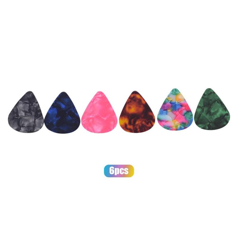 Strings and Accessories |   6pcs/pack Colorful Celluloid Guitar Picks Musical Instruments Strings & Accessories