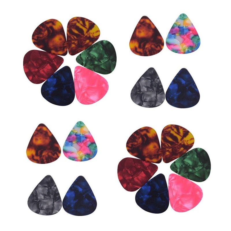 Strings and Accessories |   6pcs/pack Colorful Celluloid Guitar Picks Musical Instruments Strings & Accessories