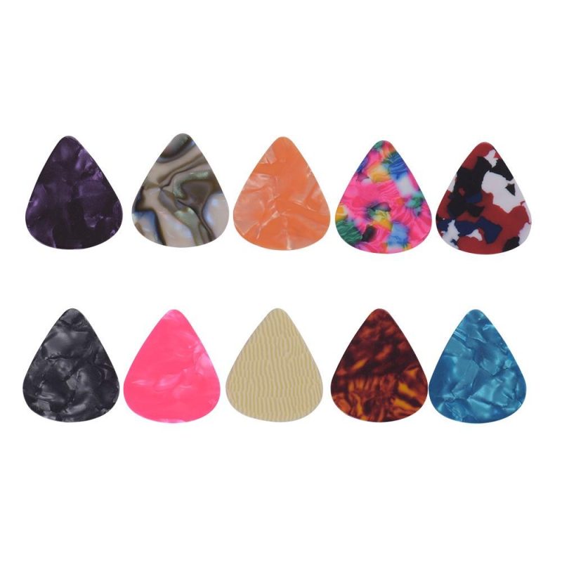 Strings and Accessories |   6pcs/pack Colorful Celluloid Guitar Picks Musical Instruments Strings & Accessories