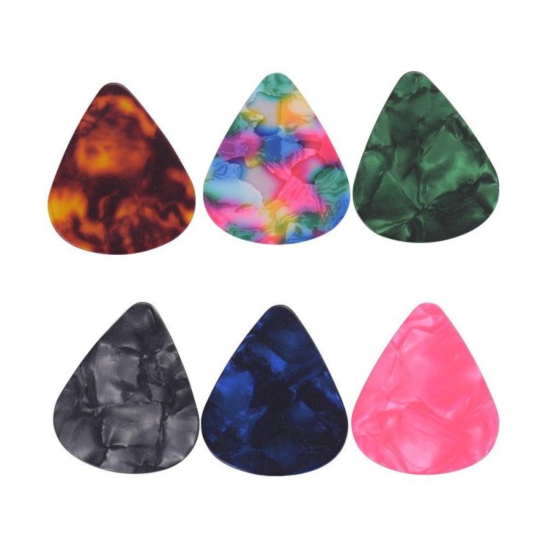 Strings and Accessories |   6pcs/pack Colorful Celluloid Guitar Picks Musical Instruments Strings & Accessories