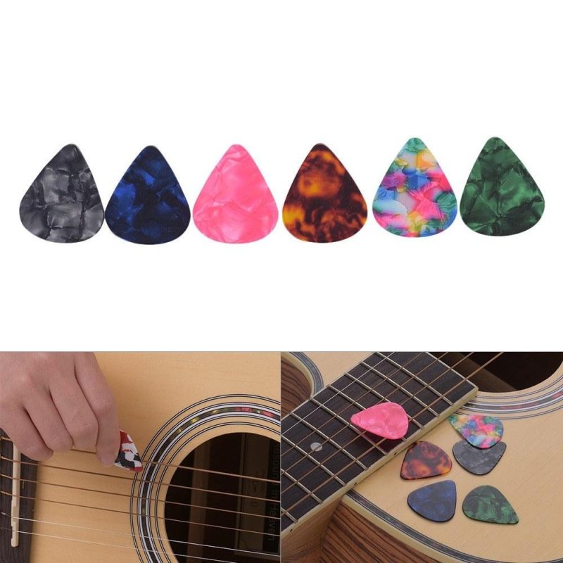 Strings and Accessories |   6pcs/pack Colorful Celluloid Guitar Picks Musical Instruments Strings & Accessories