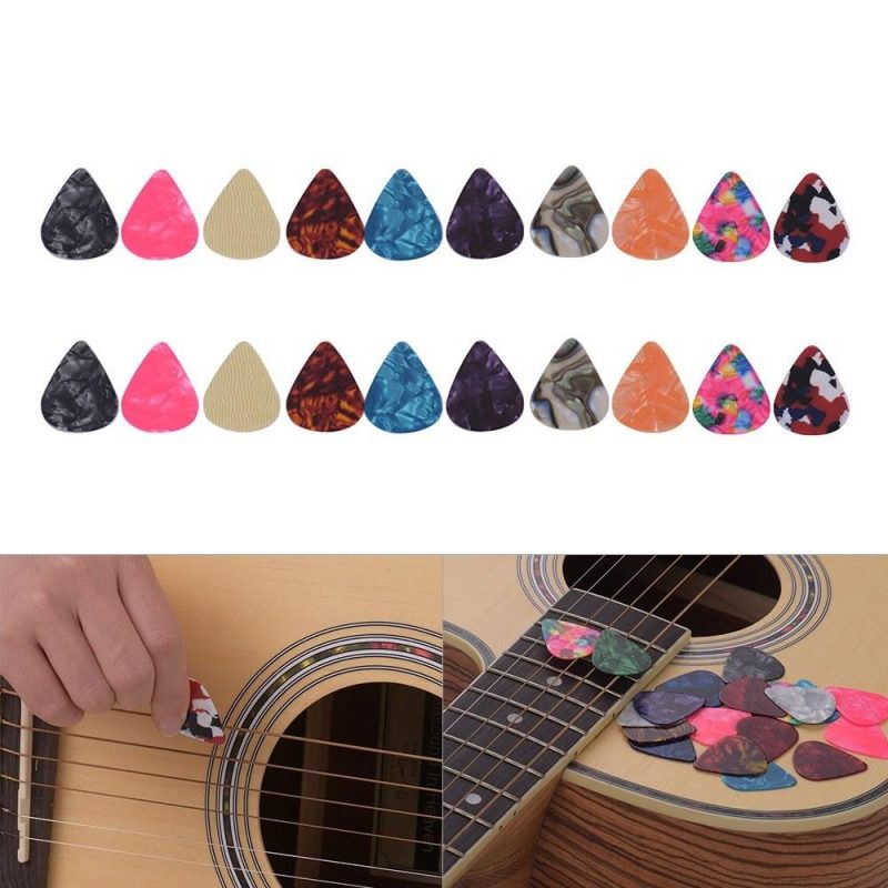 Strings and Accessories |   6pcs/pack Colorful Celluloid Guitar Picks Musical Instruments Strings & Accessories