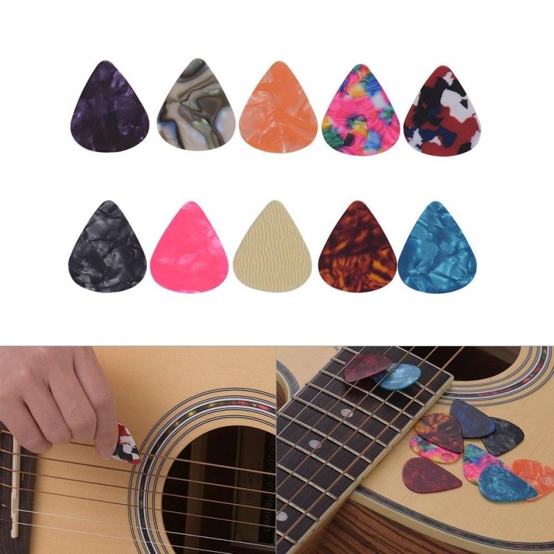 Strings and Accessories |   6pcs/pack Colorful Celluloid Guitar Picks Musical Instruments Strings & Accessories