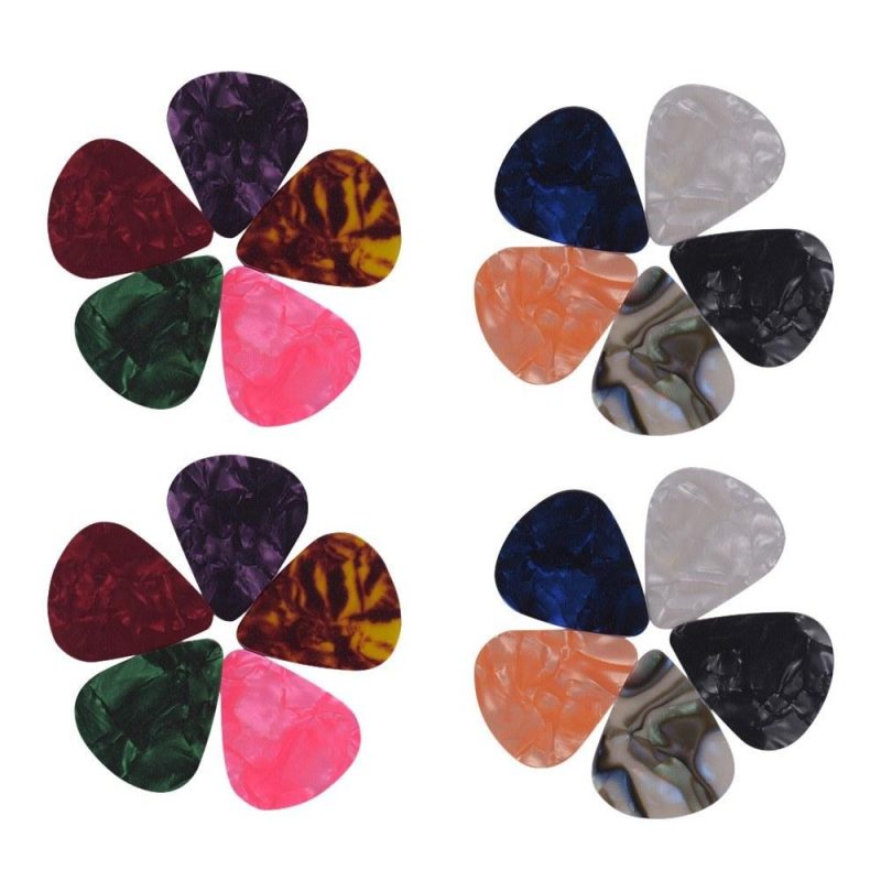 Strings and Accessories |   6pcs/pack Colorful Celluloid Guitar Picks Musical Instruments Strings & Accessories