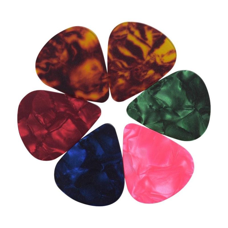 Strings and Accessories |   6pcs/pack Colorful Celluloid Guitar Picks Musical Instruments Strings & Accessories