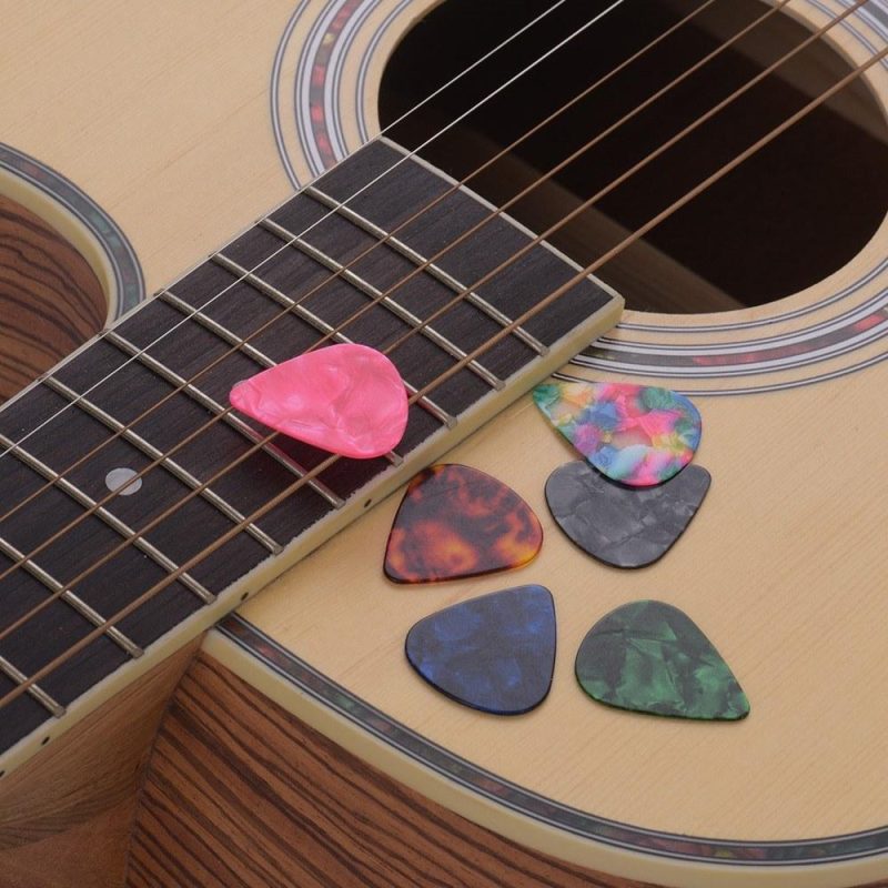 Strings and Accessories |   6pcs/pack Colorful Celluloid Guitar Picks Musical Instruments Strings & Accessories