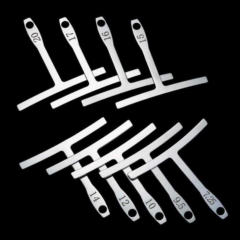 Strings and Accessories |   9pcs Stainless Steel Understring Radius Gauge White Musical Instruments Strings & Accessories