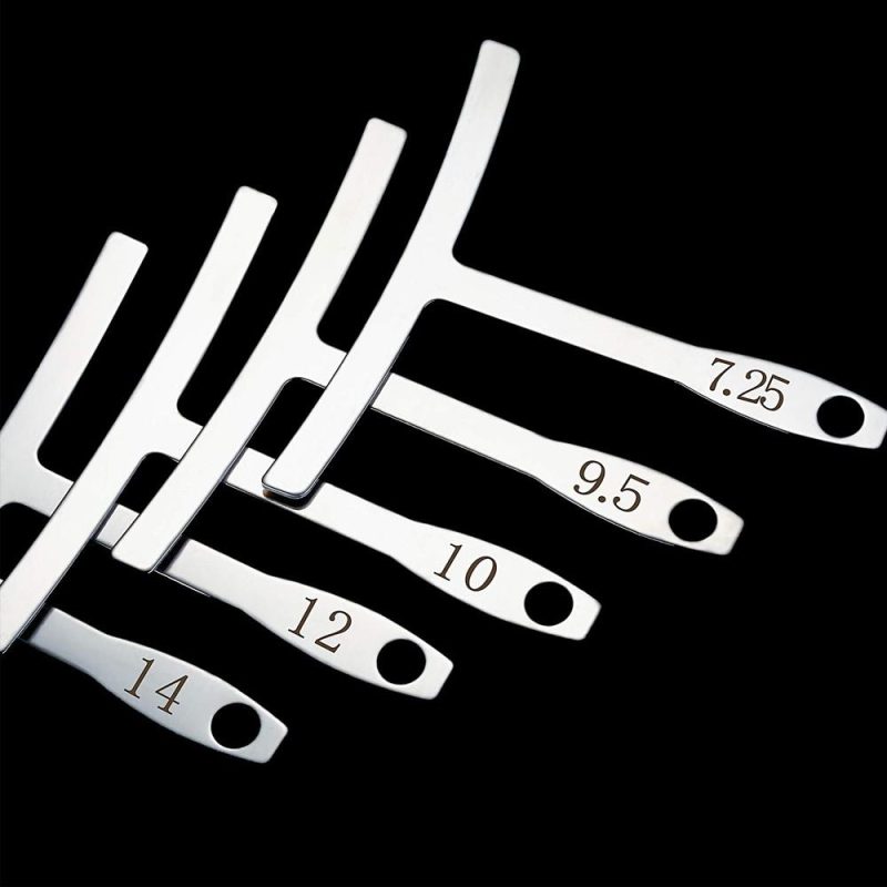 Strings and Accessories |   9pcs Stainless Steel Understring Radius Gauge White Musical Instruments Strings & Accessories