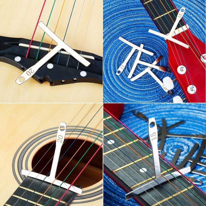 Strings and Accessories |   9pcs Stainless Steel Understring Radius Gauge White Musical Instruments Strings & Accessories