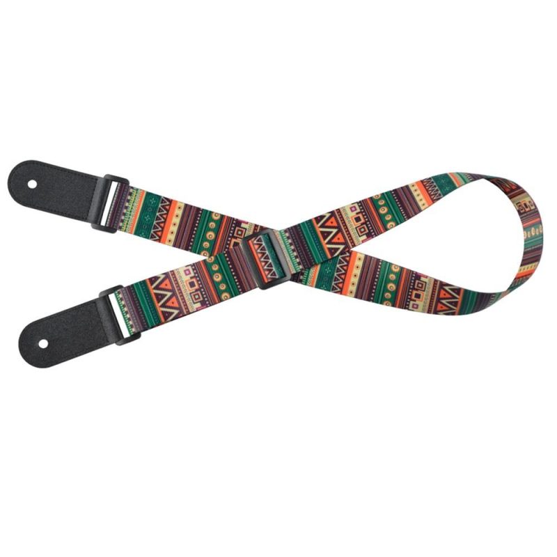 Strings and Accessories |   Adjustable Ukulele Strap Soft Polyester Woven Printing Pattern Shoulder Belt with Hanging Rope for Ukulele Musical Instruments Strings & Accessories