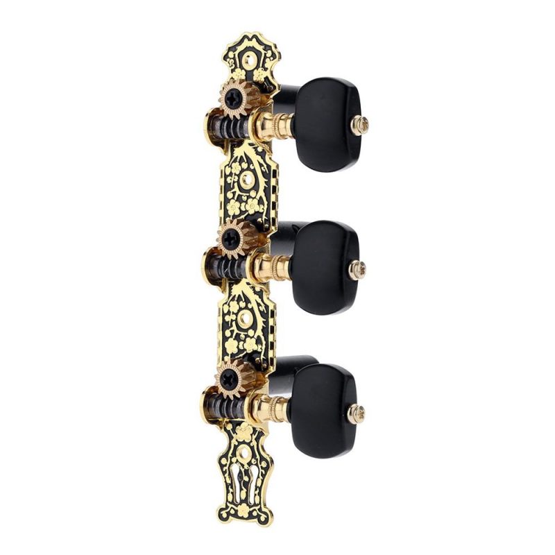 Strings and Accessories |   AO-020HV3P 1Pair(Left + right) Classical Guitar Tuning Key Black Musical Instruments Black