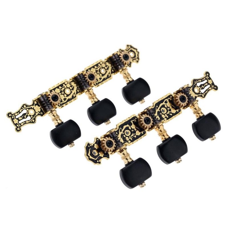 Strings and Accessories |   AO-020HV3P 1Pair(Left + right) Classical Guitar Tuning Key Black Musical Instruments Black