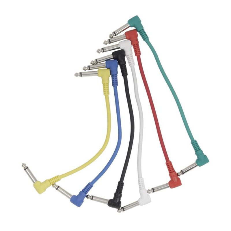 Strings and Accessories |   Colorful Guitar Effect Pedal Cables Instrument Audio Leads Patch Cord Multicolour Musical Instruments Multicolour