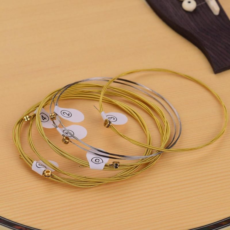 Strings and Accessories |   DAG-010 Extra Light Acoustic Folk Guitar Strings High Carbon Steel Core Wire Brass Wound Corrosion Resistant 6 Strings Set for Beginner  Daily Practice Musical Instruments Strings & Accessories