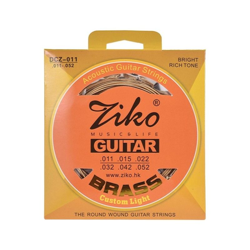 Strings and Accessories |   DCZ-010 Extra Light Acoustic Guitar Strings Hexagon Alloy Wire Brass Wound Corrosion Resistant 6 Strings Set Musical Instrument Accessories Musical Instruments Strings & Accessories