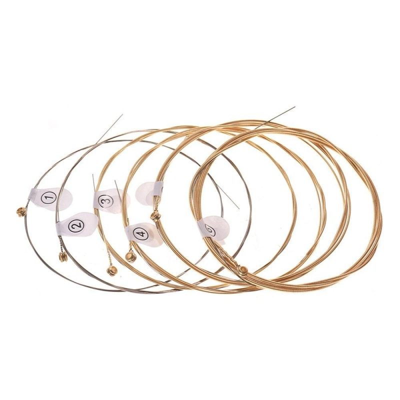 Strings and Accessories |   DCZ-010 Extra Light Acoustic Guitar Strings Hexagon Alloy Wire Brass Wound Corrosion Resistant 6 Strings Set Musical Instrument Accessories Musical Instruments Strings & Accessories