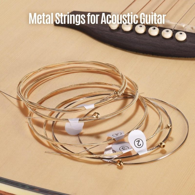 Strings and Accessories |   DCZ-010 Extra Light Acoustic Guitar Strings Hexagon Alloy Wire Brass Wound Corrosion Resistant 6 Strings Set Musical Instrument Accessories Musical Instruments Strings & Accessories