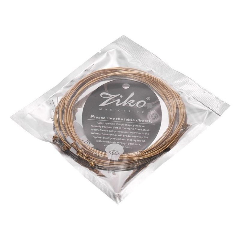 Strings and Accessories |   DCZ-010 Extra Light Acoustic Guitar Strings Hexagon Alloy Wire Brass Wound Corrosion Resistant 6 Strings Set Musical Instrument Accessories Musical Instruments Strings & Accessories