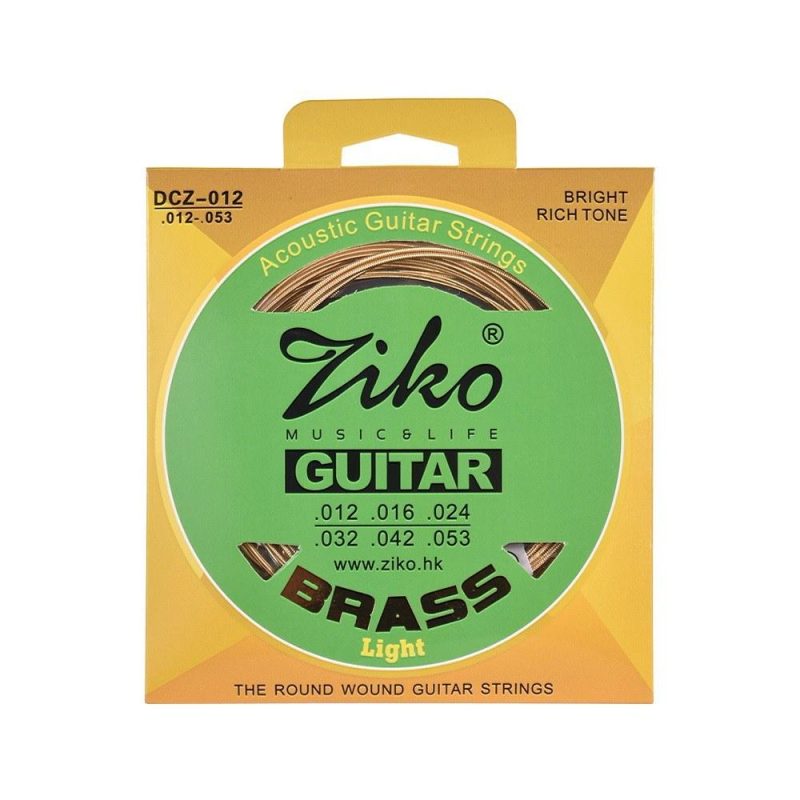 Strings and Accessories |   DCZ-010 Extra Light Acoustic Guitar Strings Hexagon Alloy Wire Brass Wound Corrosion Resistant 6 Strings Set Musical Instrument Accessories Musical Instruments Strings & Accessories