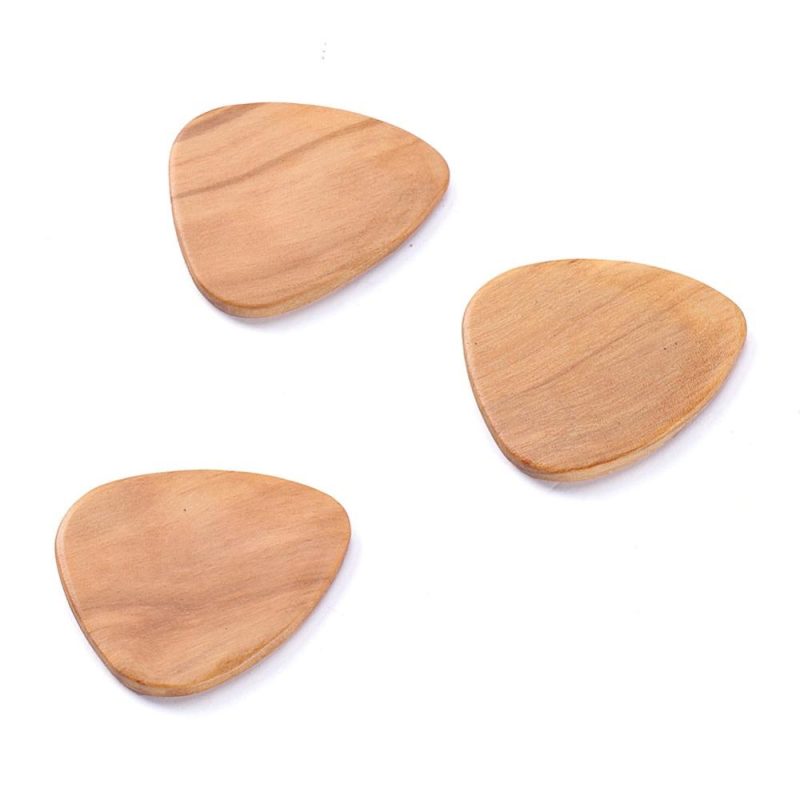 Strings and Accessories |   Delicate Wooden Guitar Pick Box Novel Guitar-shape Plectrum Storage Holder Box with Wood Guitar Accessories 2 Optionals Musical Instruments Strings & Accessories