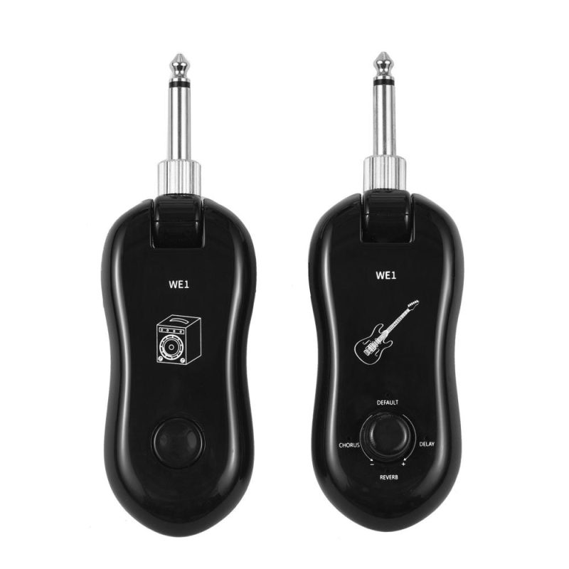 Strings and Accessories |   Digital Guitar Wireless System Transmitter + Receiver for Electric Guitar Bass Support OTG Internal Recording Function Black Musical Instruments Black