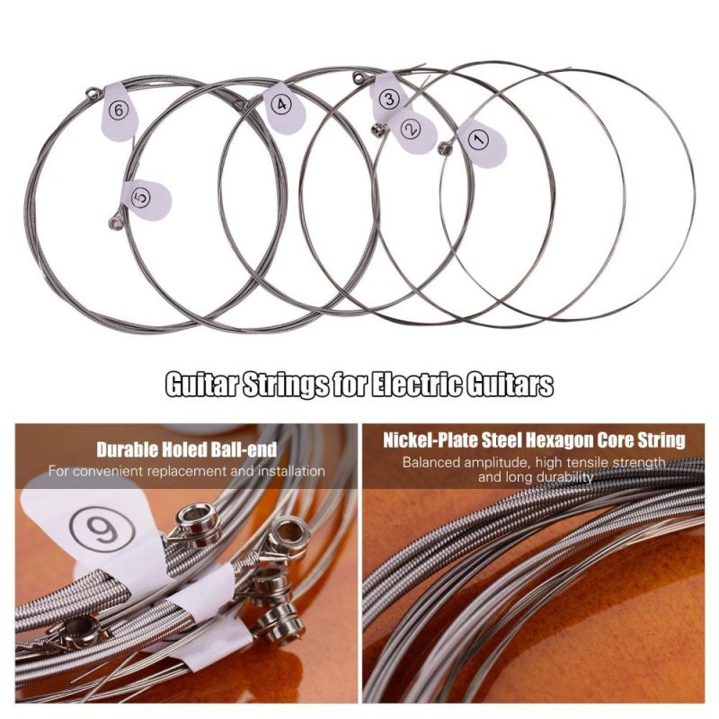 Strings and Accessories |   DN-010 Normal Light Guitar Strings for Electric Guitars Hexagonal Core Namo Coating Nickel Winding 6pcs Strings Set Musical Instruments Strings & Accessories