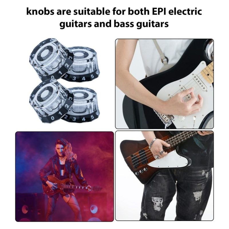 Strings and Accessories |   Dodecagon Electric Guitar Knobs – Stylish, Functional, and Versatile Black Musical Instruments Black