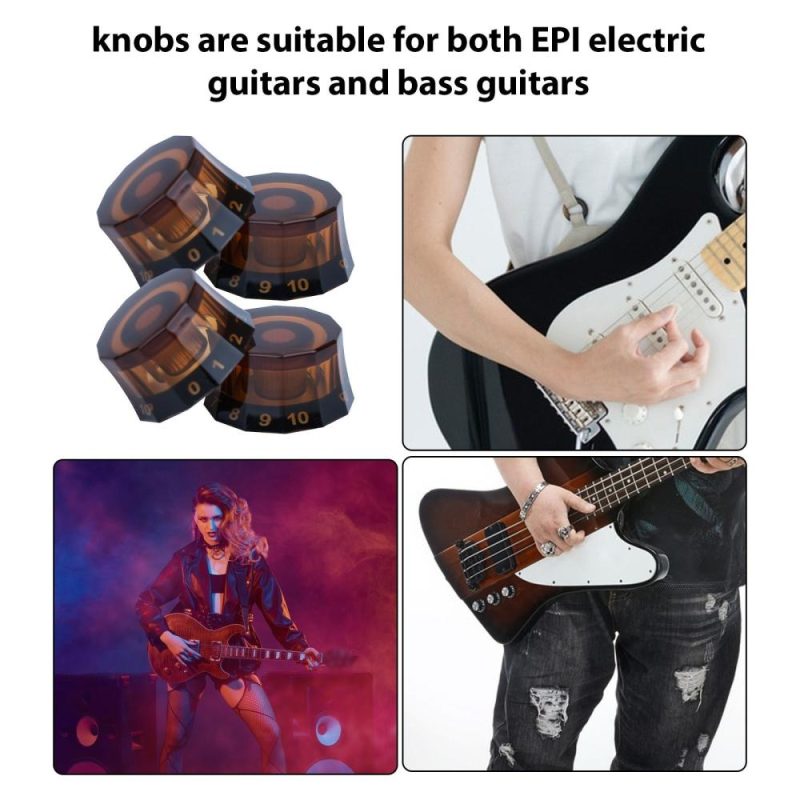 Strings and Accessories |   Dodecagon Electric Guitar Knobs – Stylish, Functional, and Versatile Light Brown Musical Instruments Light Brown