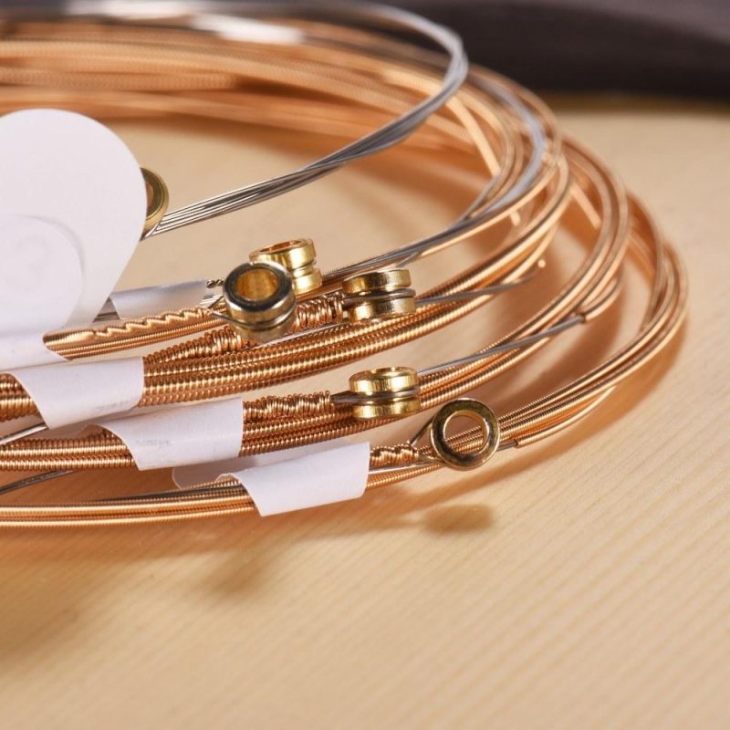 Strings and Accessories |   DP-010 Extra Light Acoustic Guitar Strings Hexagon Alloy Wire Phosphor Bronze Wound Corrosion Resistant 6 Strings Set Musical Instruments Strings & Accessories