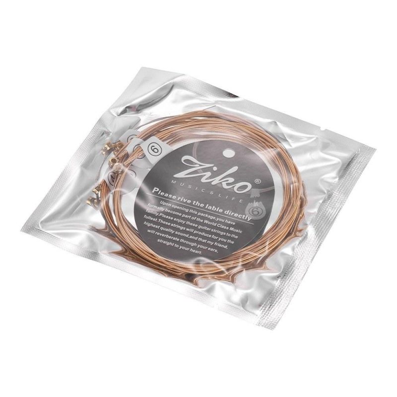 Strings and Accessories |   DP-010 Extra Light Acoustic Guitar Strings Hexagon Alloy Wire Phosphor Bronze Wound Corrosion Resistant 6 Strings Set Musical Instruments Strings & Accessories