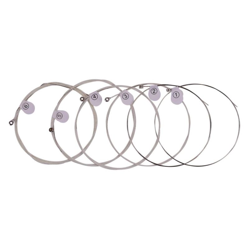 Strings and Accessories |   DUS-010 Extra Light Acoustic Folk Guitar Strings Hexagon Alloy Wire Silver Plated Wound Corrosion Resistant 6 Strings Set Musical Instruments Strings & Accessories