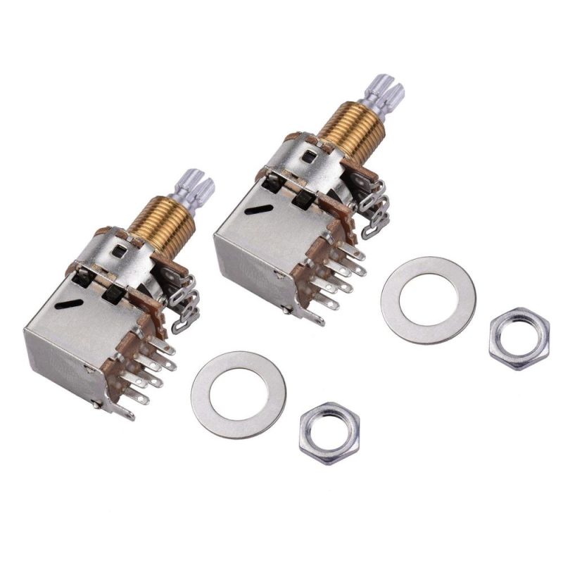 Strings and Accessories |   Electric Guitar Bass Potentiometer Push Pull Volume Tone Switch Pots 2pcs Musical Instruments Strings & Accessories