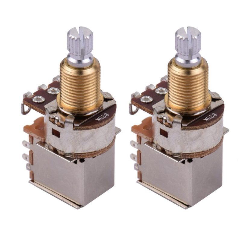 Strings and Accessories |   Electric Guitar Bass Potentiometer Push Pull Volume Tone Switch Pots 2pcs Musical Instruments Strings & Accessories