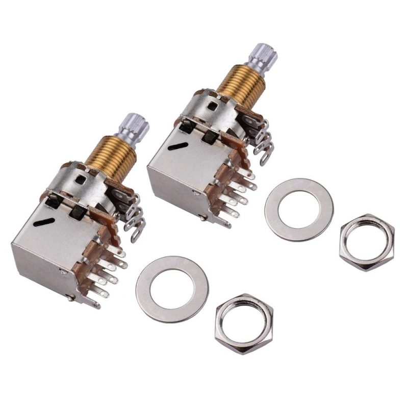 Strings and Accessories |   Electric Guitar Bass Potentiometer Push Pull Volume Tone Switch Pots 2pcs Musical Instruments Strings & Accessories