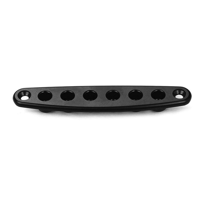 Strings and Accessories |   Electric Guitar Parts Metal Bridge String Through Body Ferrules Bushing Plate for Guitar Replacement Black Musical Instruments Black