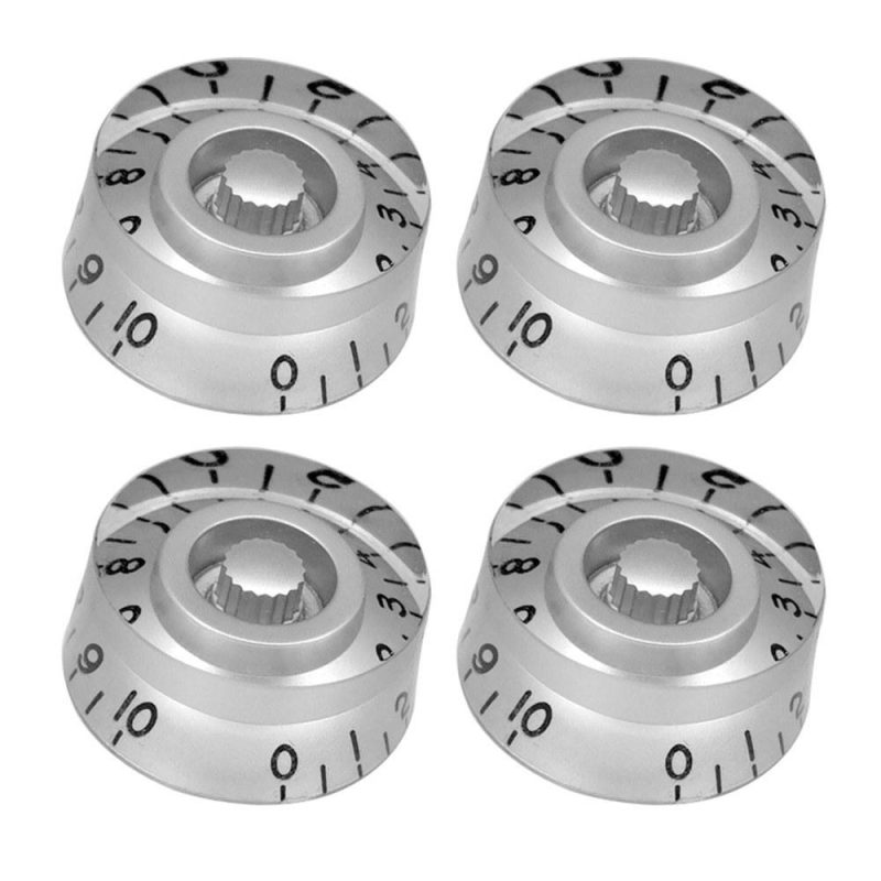 Strings and Accessories |   Electric Guitar Tone Volume Control Knobs for EPI/LP Electric Guitar 4PCS Silver Musical Instruments Silver