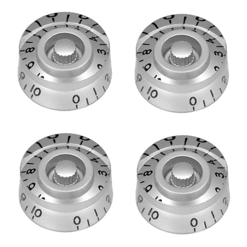 Strings and Accessories |   Electric Guitar Tone Volume Control Knobs for EPI/LP Electric Guitar 4PCS Silver Musical Instruments Silver