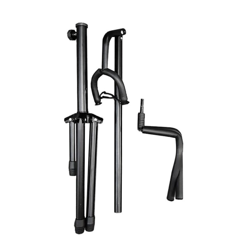 Strings and Accessories |   Folding Guitar Floor Stand String Instrument Tripod Holder Metal Material for Acoustic Electric Guitar Bass Black Musical Instruments Black